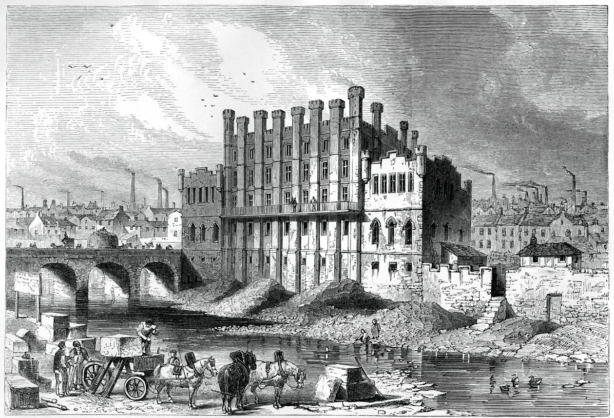 A Castle őrlőmalom külső képe Sheffieldben, 1886 alkotó: Unbekannt