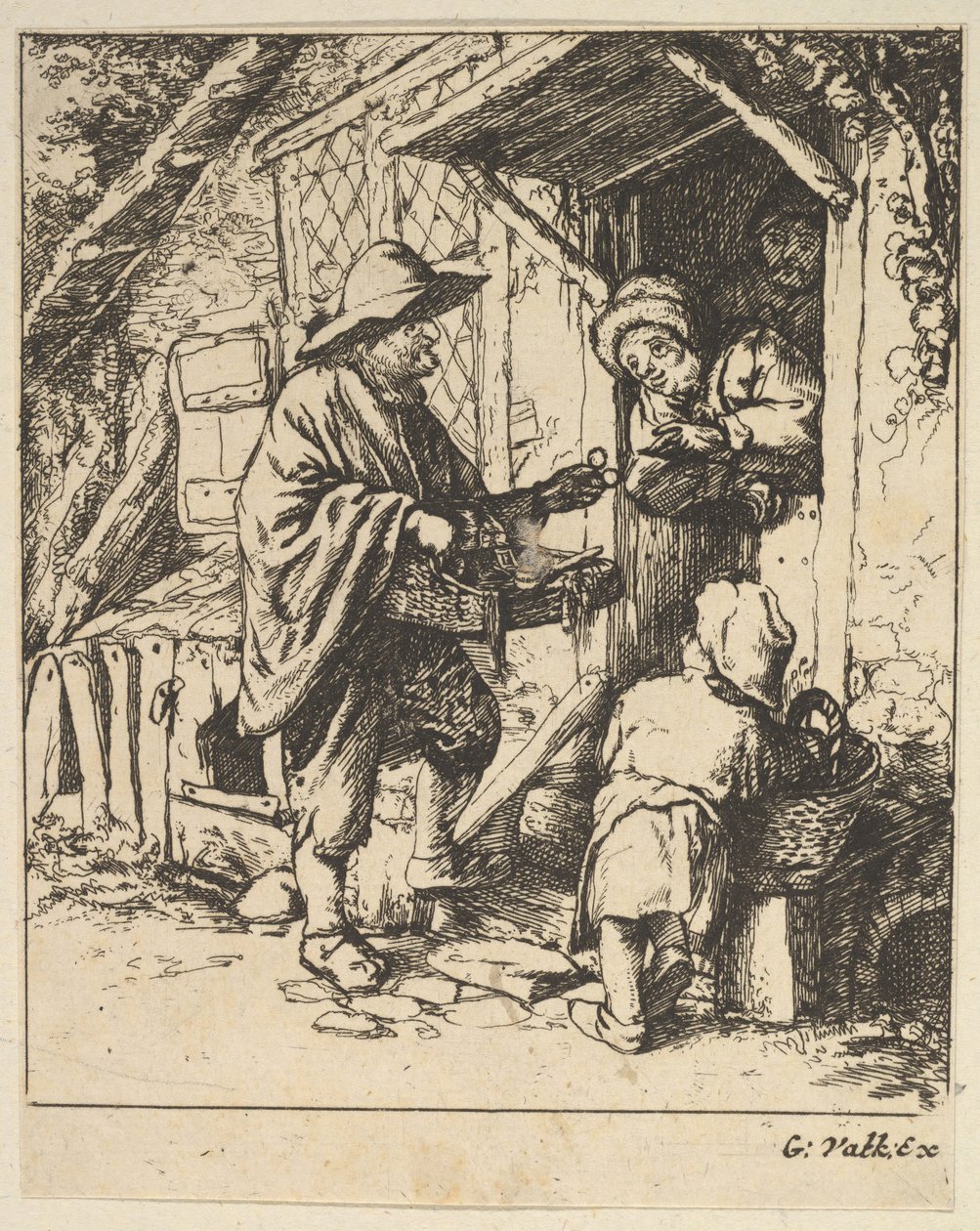 Szemüvegkereskedő, 1610-85. alkotó: Unbekannt