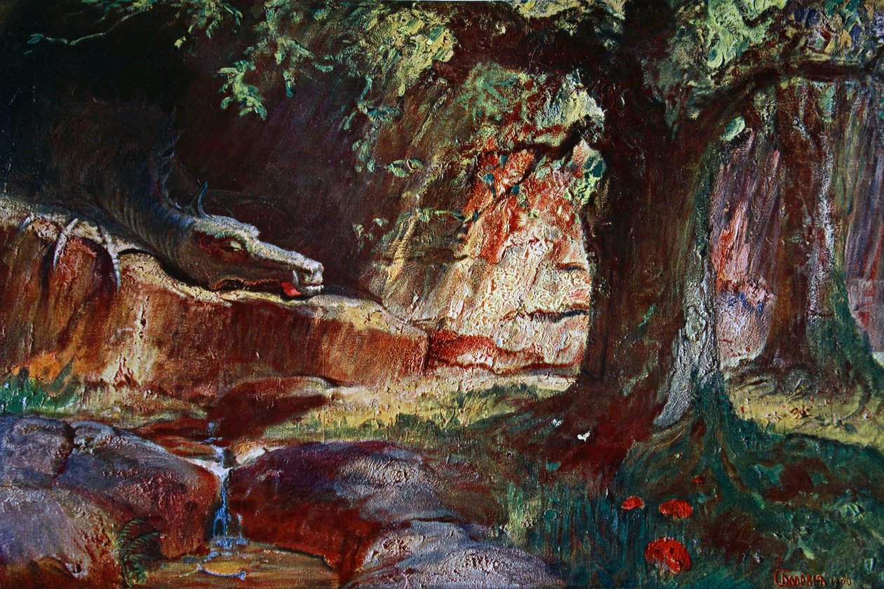 „Fafner a barlangjában”, 1906 alkotó: Unbekannt