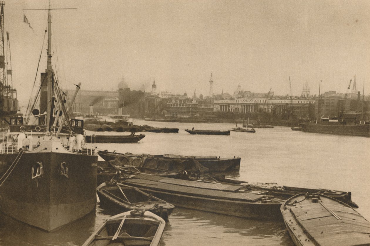 Hűséges hajók, amelyek Londont szolgálják: A medence a Custom House-tól a Billingsgate-ig, 1935. alkotó: Unbekannt