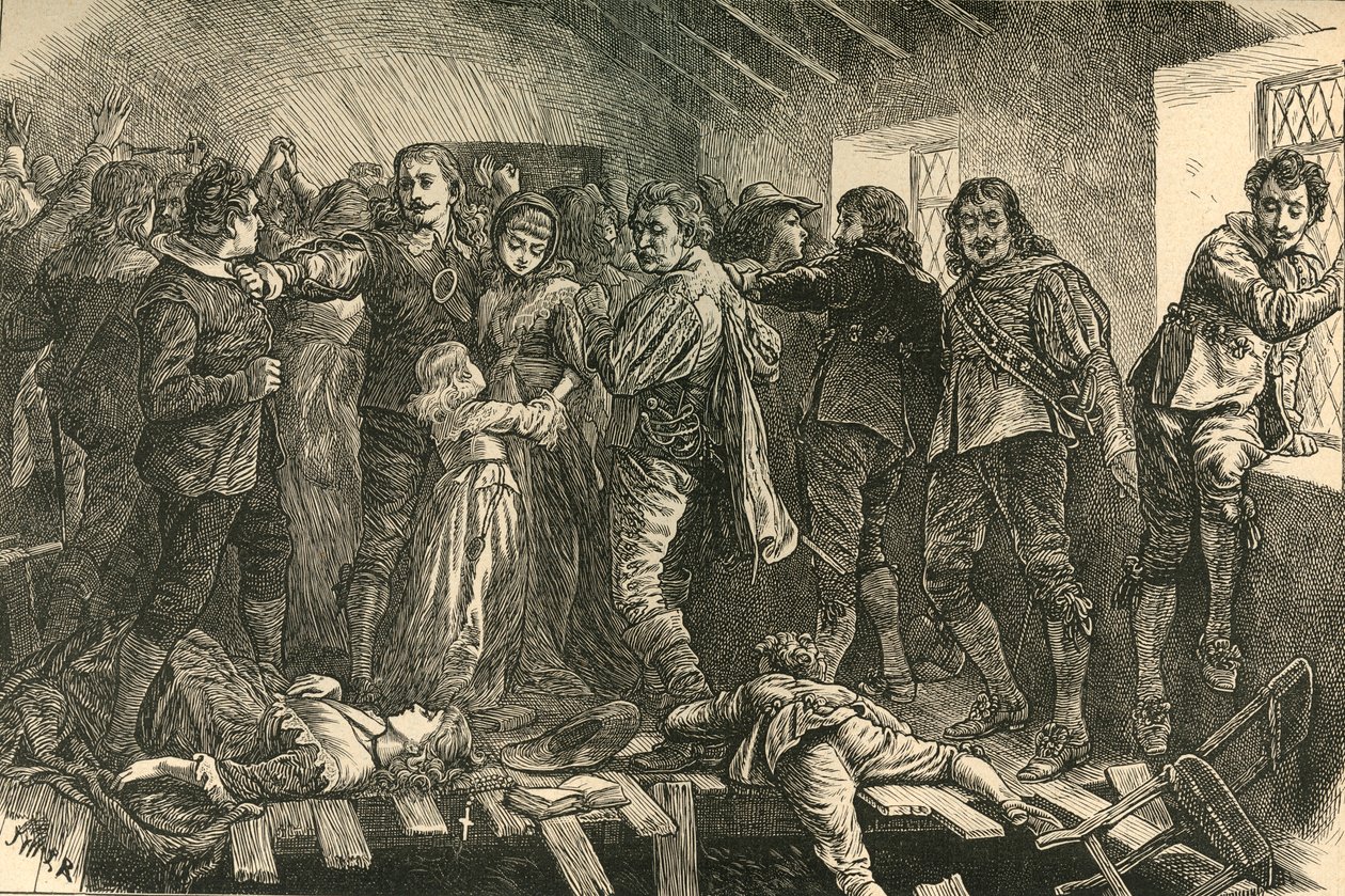 Beesés a Blackfriars-i kápolnába, 1623, 1897. alkotó: Unbekannt