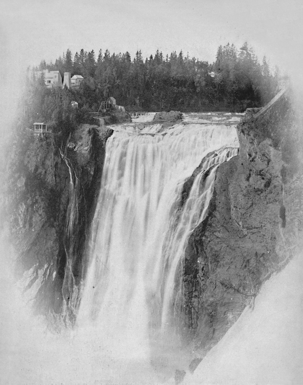 Montmorency vízesése, Quebec, 1897. alkotó: Unbekannt