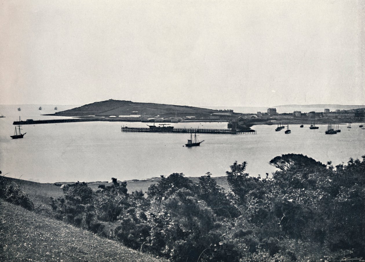 Falmouth – Általános nézet, Pendennisből, 1895 alkotó: Unbekannt