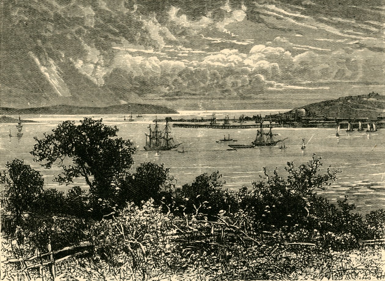 Falmouth kikötője, 1898. alkotó: Unbekannt