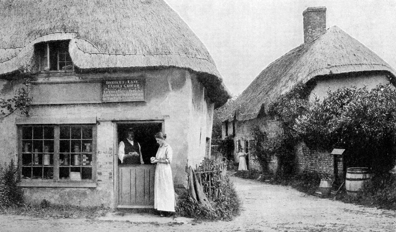 Családi élelmiszerbolt, Bradford Peverell sarka, Wessex, 1922 alkotó: Unbekannt