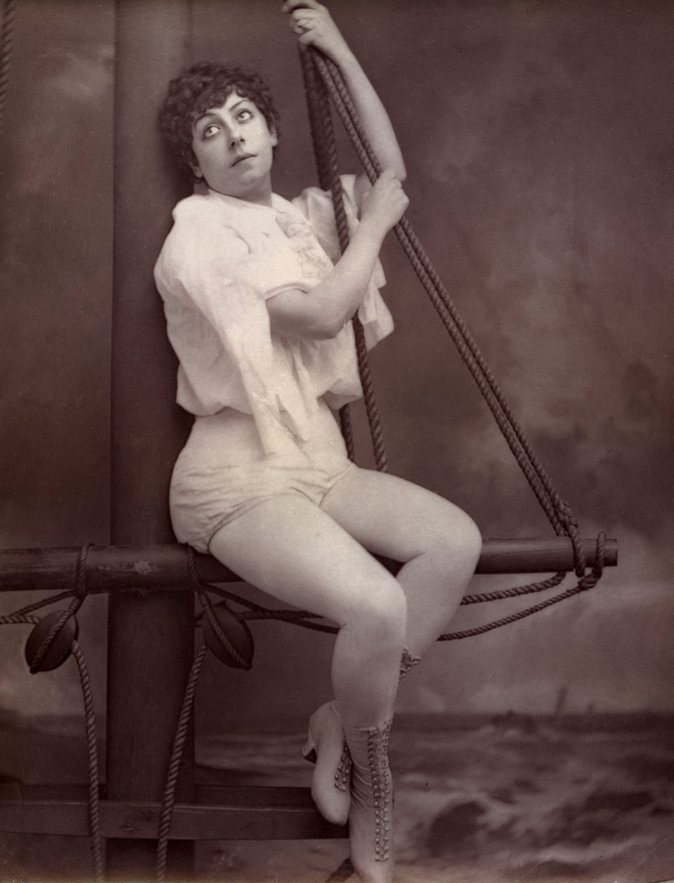 Fannie Leslie brit énekes és színésznő, 1882 alkotó: Unbekannt