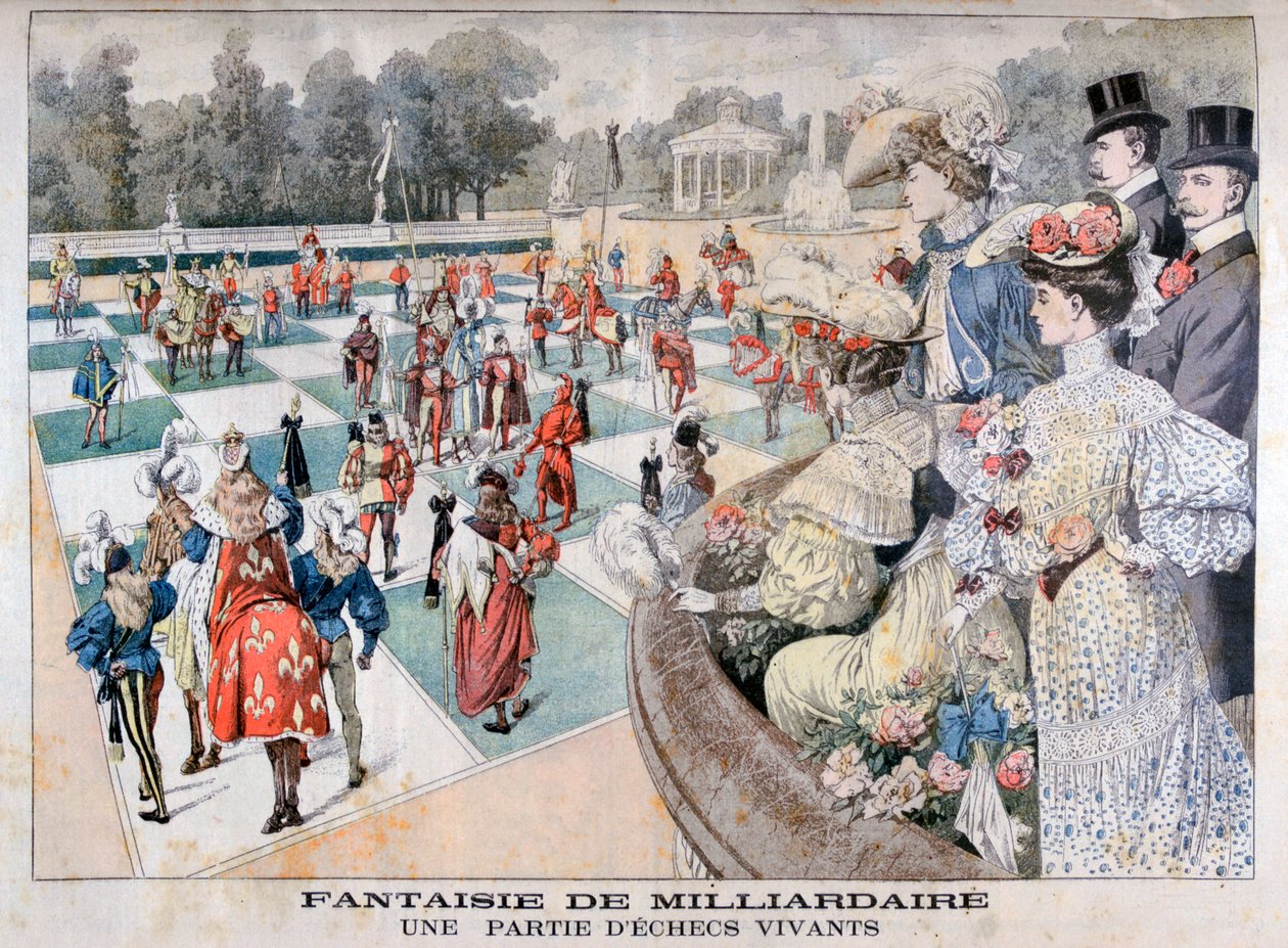 Egy milliárdos fantázia: emberi sakkjátszma, 1904 alkotó: Unbekannt