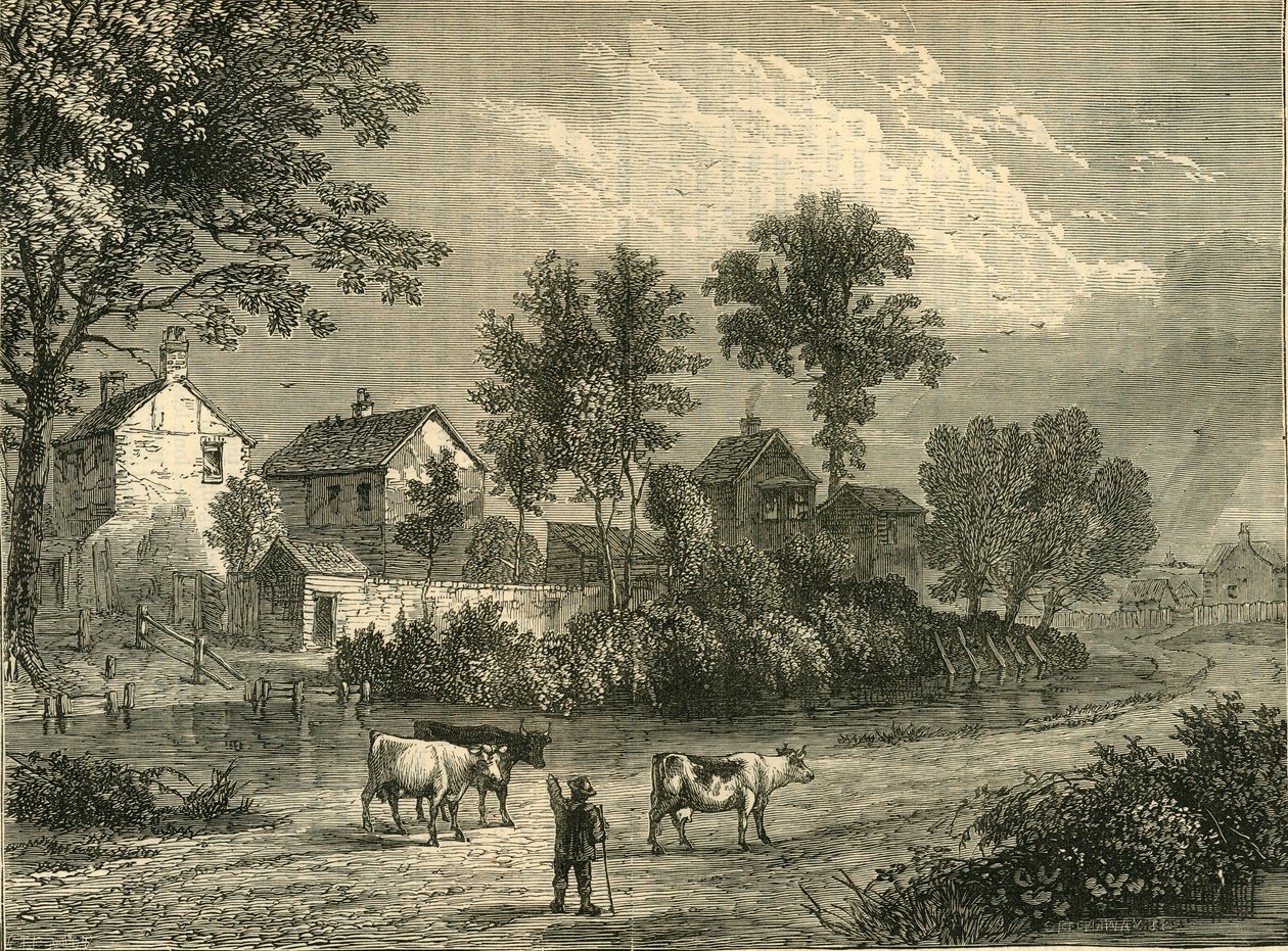 Farm a Regents Parkban, 1750, c1876. alkotó: Unbekannt