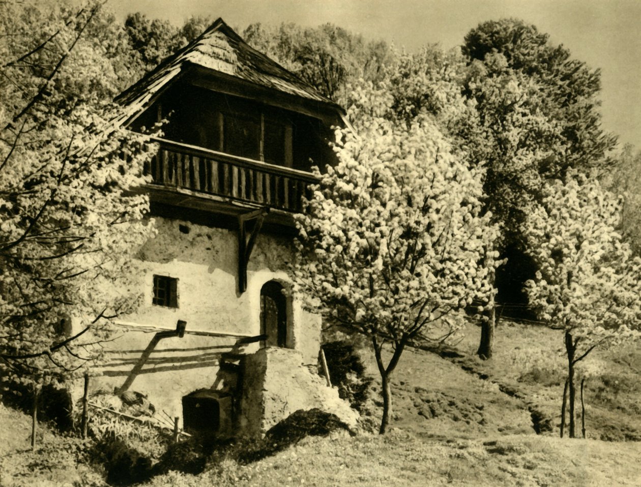 Parasztház, Karintia, Ausztria, 1935. alkotó: Unbekannt