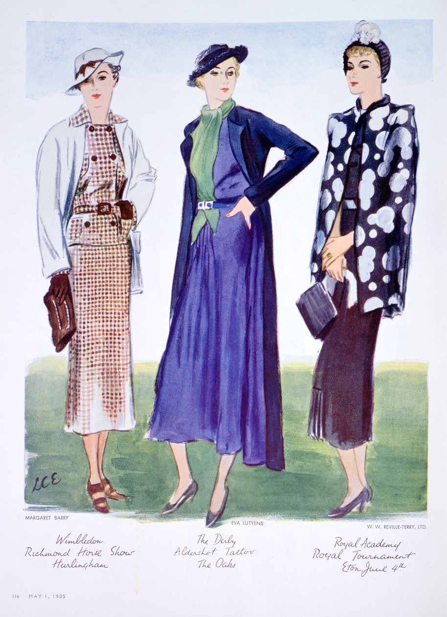 Divatillusztráció, 1935 alkotó: Unbekannt
