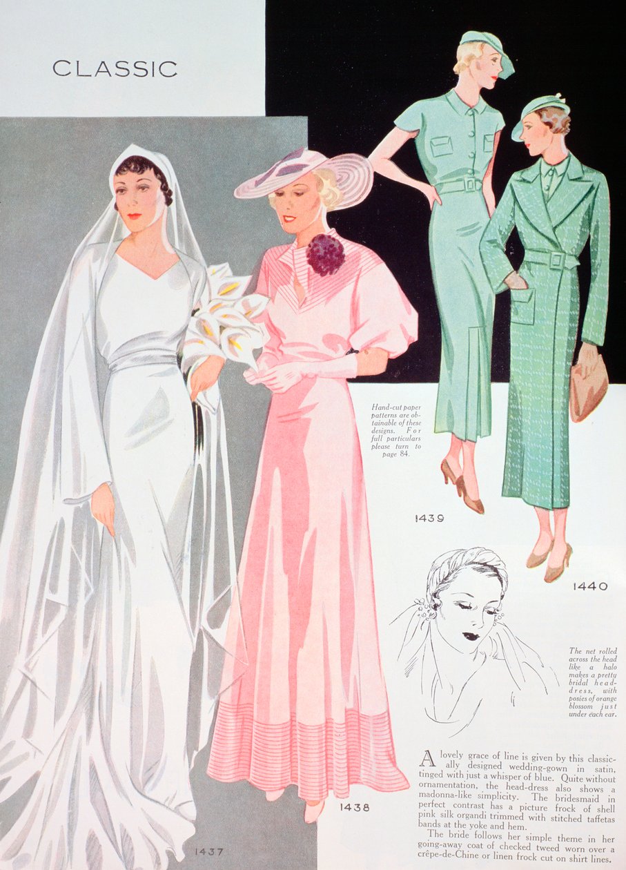 Divatillusztráció, 1935 alkotó: Unbekannt