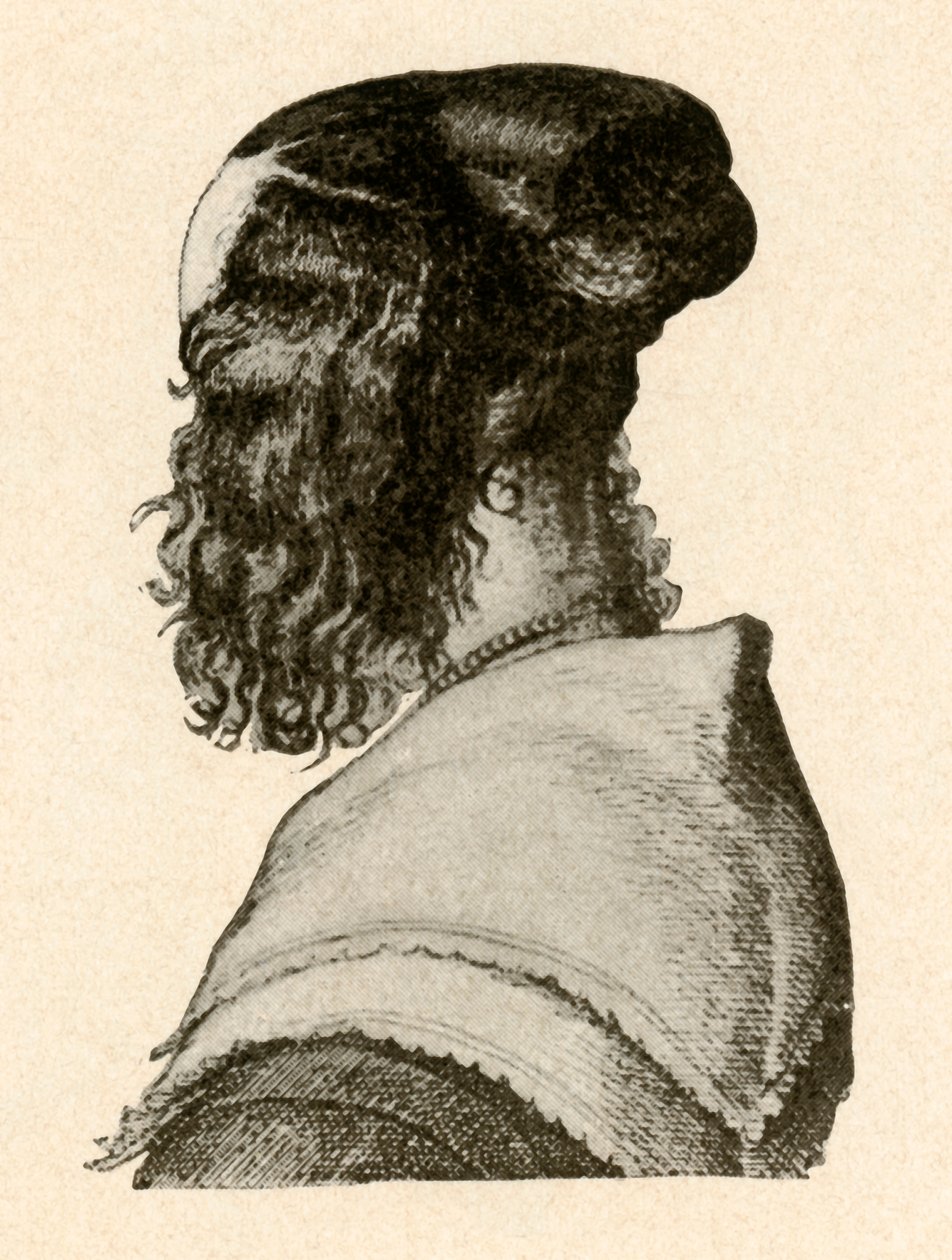 Divatos hajviselet, I. és II. Károly uralkodása, 1620-1680, 1937. alkotó: Unbekannt