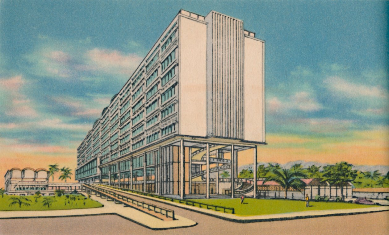 Szövetségi épület a Civic Centerben, Barranquilla, 1940-es évek alkotó: Unbekannt