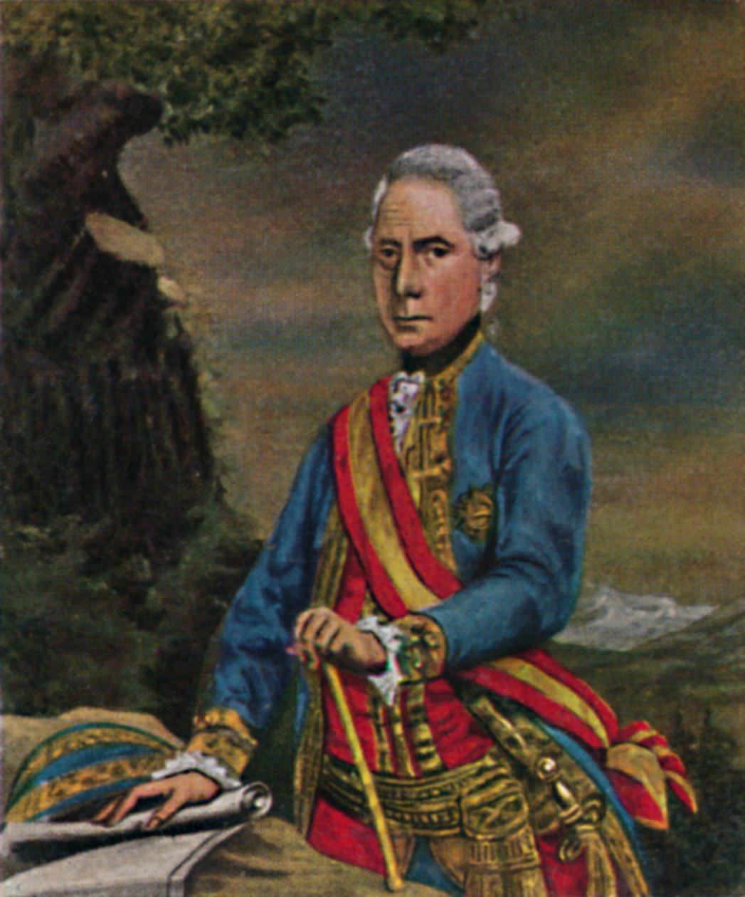 Laudon tábornagy 1717-1790. - Steiner festménye, 1934. alkotó: Unbekannt