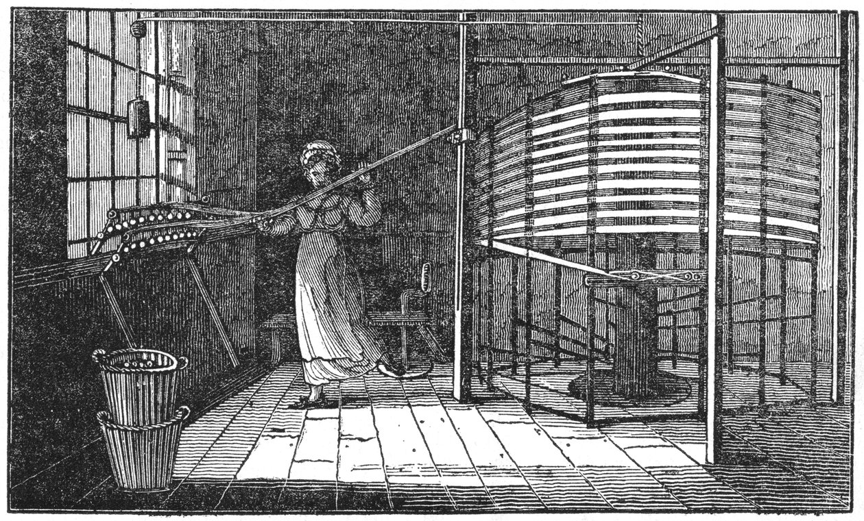 Női selyemmunkás, Spitalfields, London, 1833 alkotó: Unbekannt