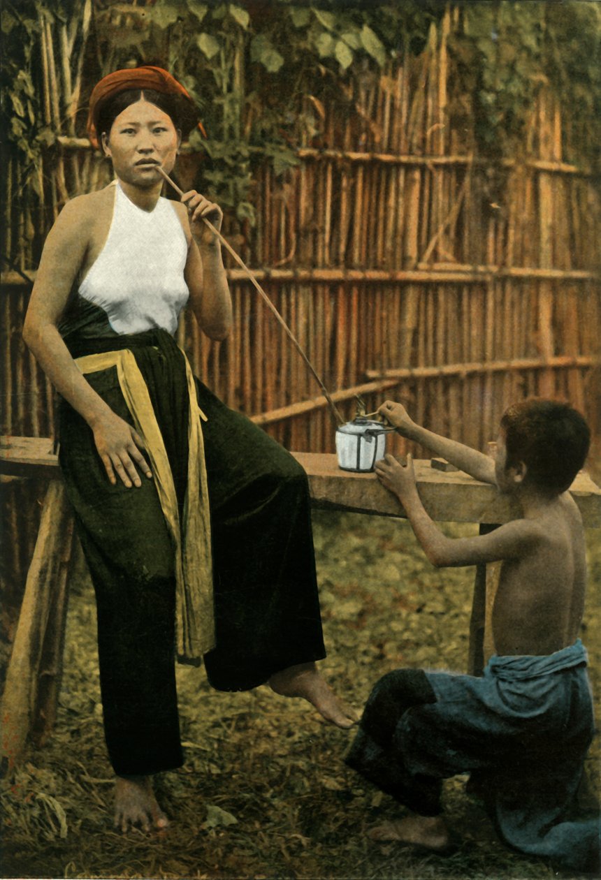 Femme Fumant De LOpium, Ópiumot dohányzó nő, 1900. alkotó: Unbekannt