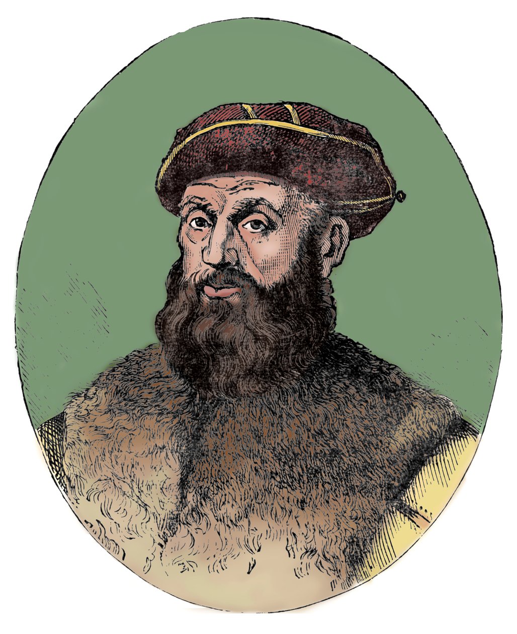 Ferdinand Magellán c1480-1521, portugál felfedező, 1904. alkotó: Unbekannt
