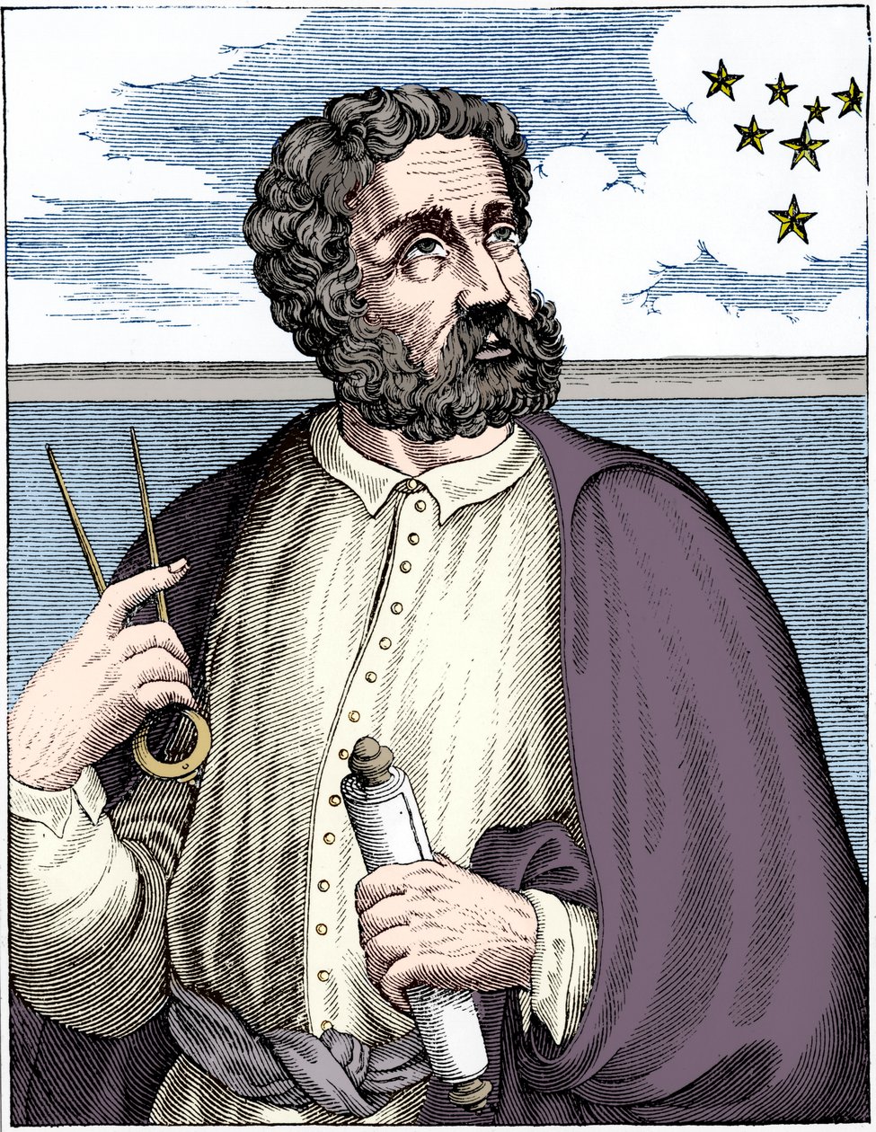 Ferdinand Magellan c1480-c1521, portugál navigátor. alkotó: Unbekannt