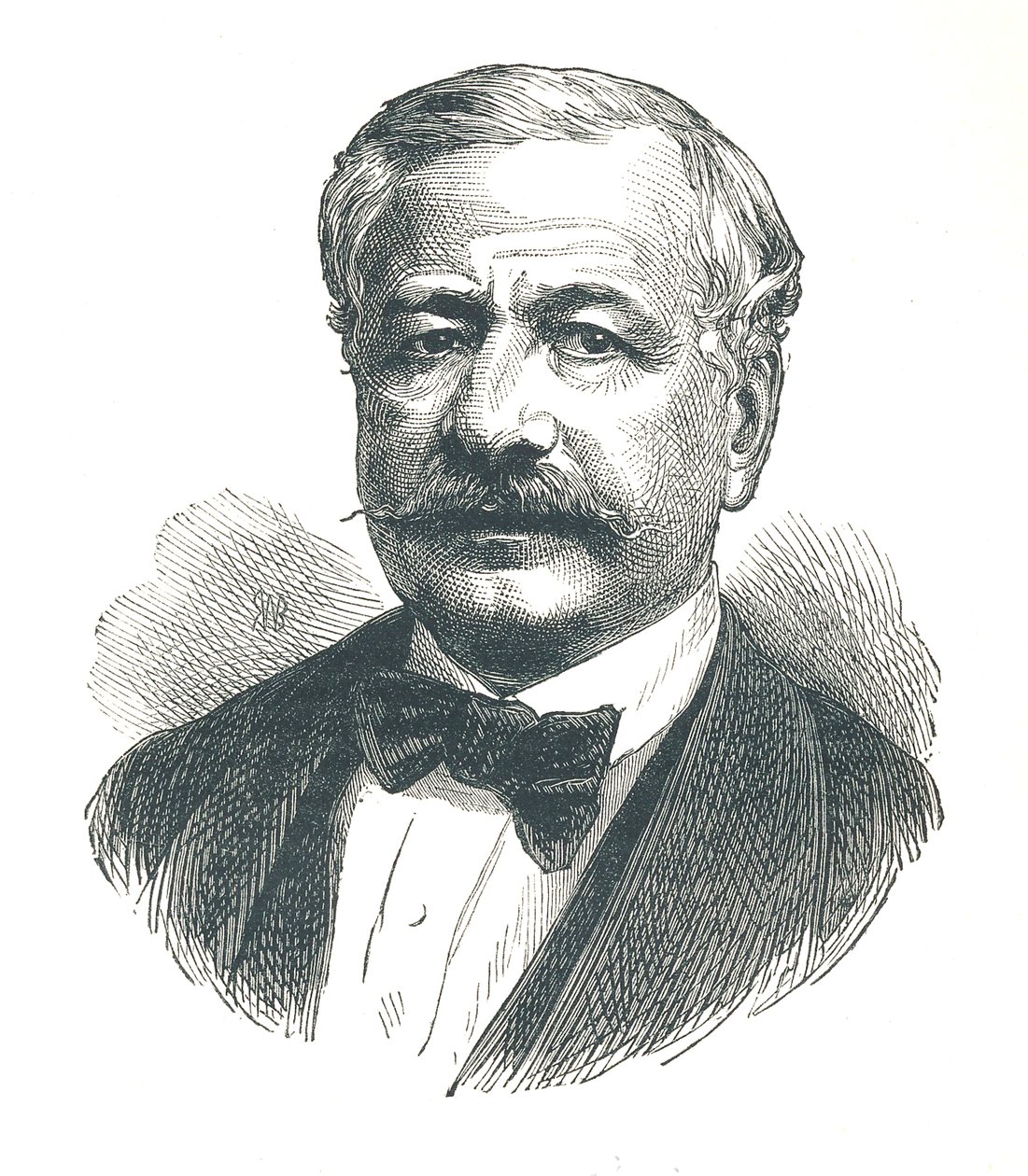 Ferdinand de Lesseps, francia diplomata és a Szuezi-csatorna későbbi fejlesztője, 1893. alkotó: Unbekannt