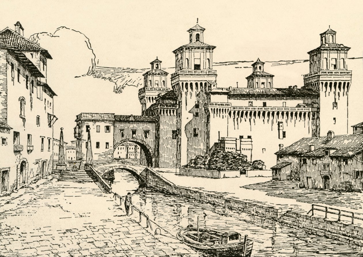 Ferrara: A hercegi palota, 1928. alkotó: Unbekannt