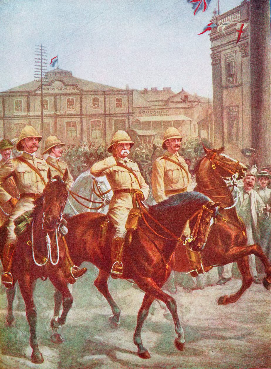 Roberts tábornagy felmenti Kimberley ostromát, búr háború, Dél-Afrika, 1900 alkotó: Unbekannt