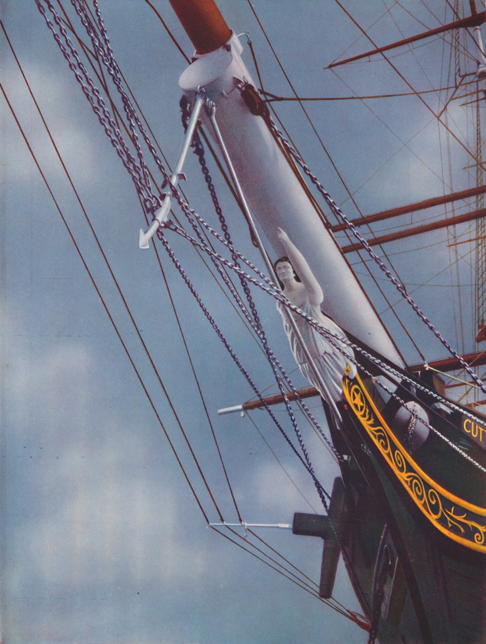 A Boszorkány dada híres Cutty Sark figurájának feje, 1936 alkotó: Unbekannt