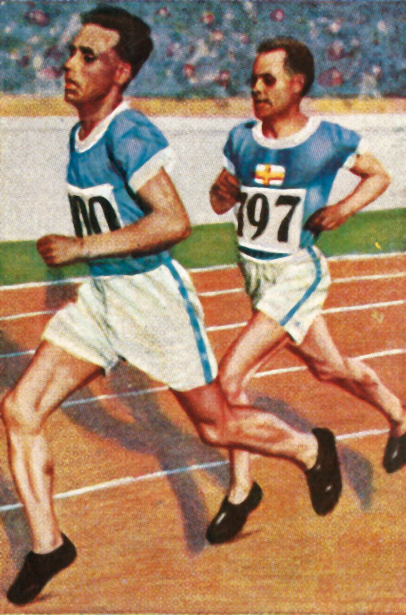 Ville Ritola és Paavo Nurmi finn futók, 1928. alkotó: Unbekannt
