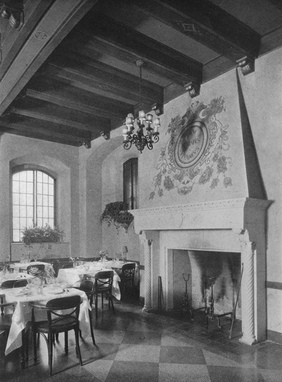Kandalló a délkeleti étkezőben, a Fraternity Clubs Building, New York City, 1924 alkotó: Unbekannt