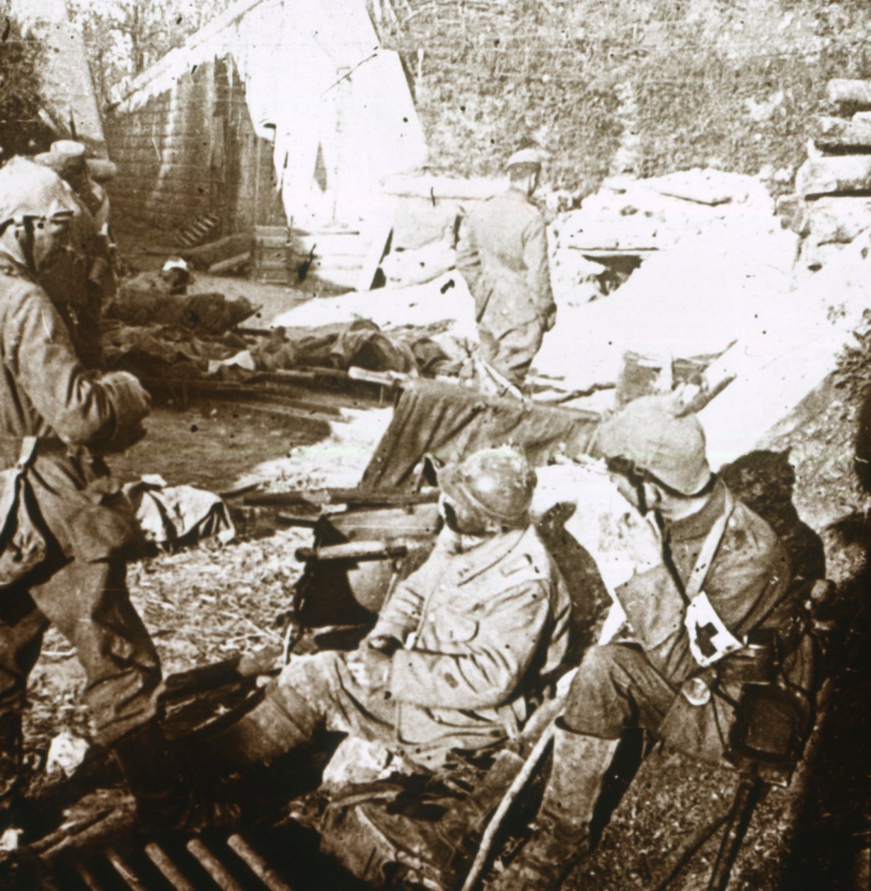 Elsősegély-szolgálat, Verdun, Észak-Franciaország, c1914-c1918 alkotó: Unbekannt