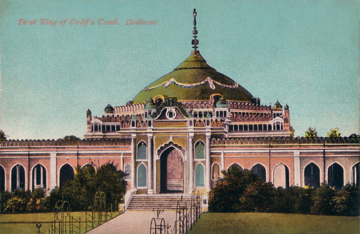 Oudhs első királyának sírja. Lucknow, 1900 alkotó: Unbekannt
