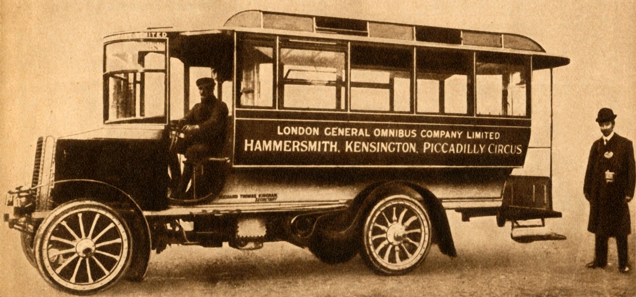 Az első L.G.O.C. Motorbusz, 1904, 1933. alkotó: Unbekannt