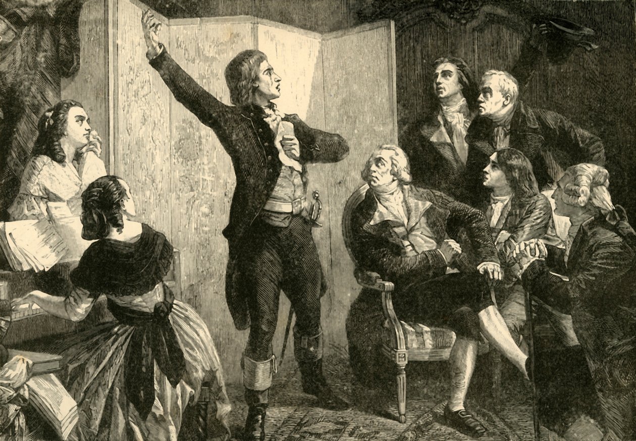 A Marseillaise első éneke, Rouget De Lisle, 1792, 1890. alkotó: Unbekannt