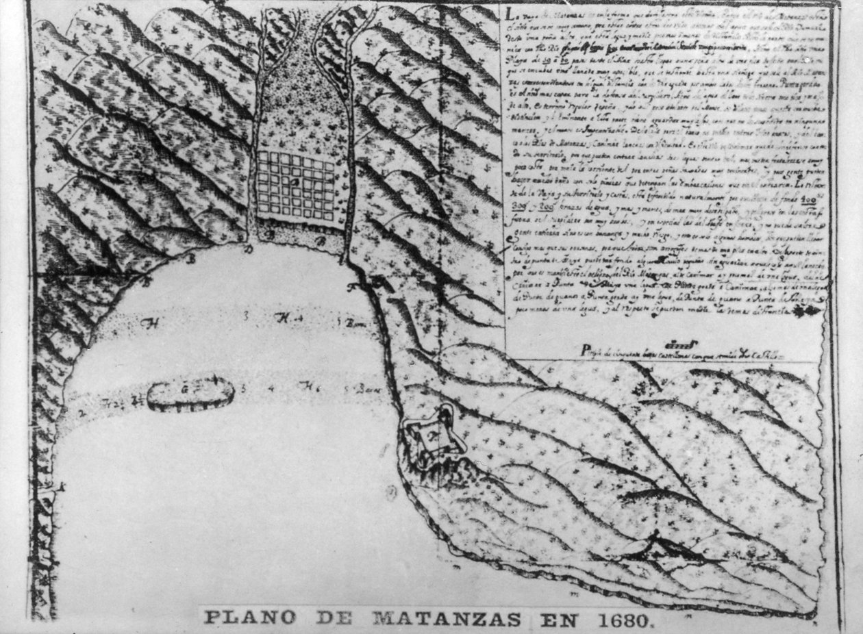 Matanzas első rajzai, 1680, 1920-as évek alkotó: Unbekannt