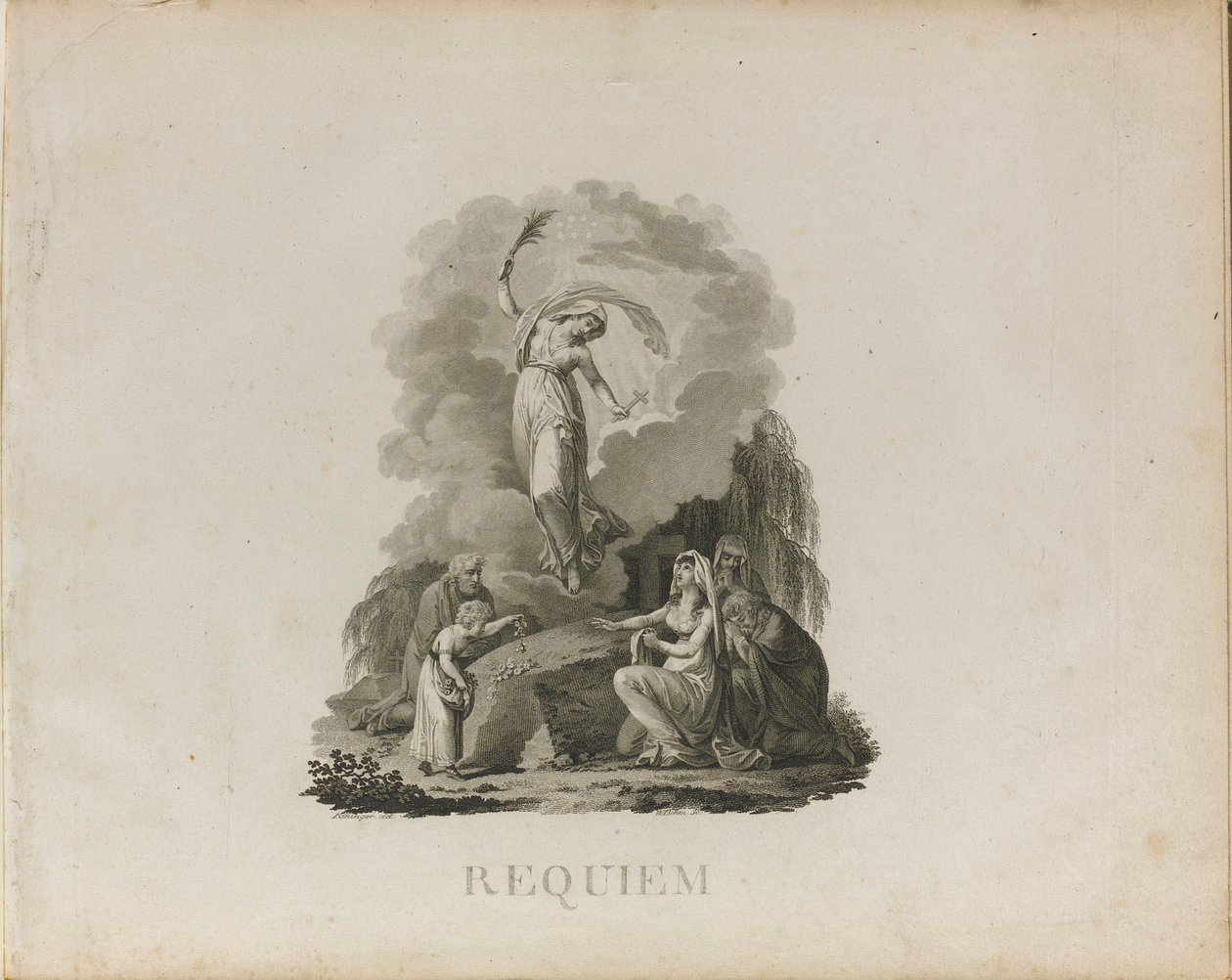Wolfgang Amadeus Mozart d-moll requiemjének első kiadása, K. 626, c. 1800. alkotó: Unbekannt