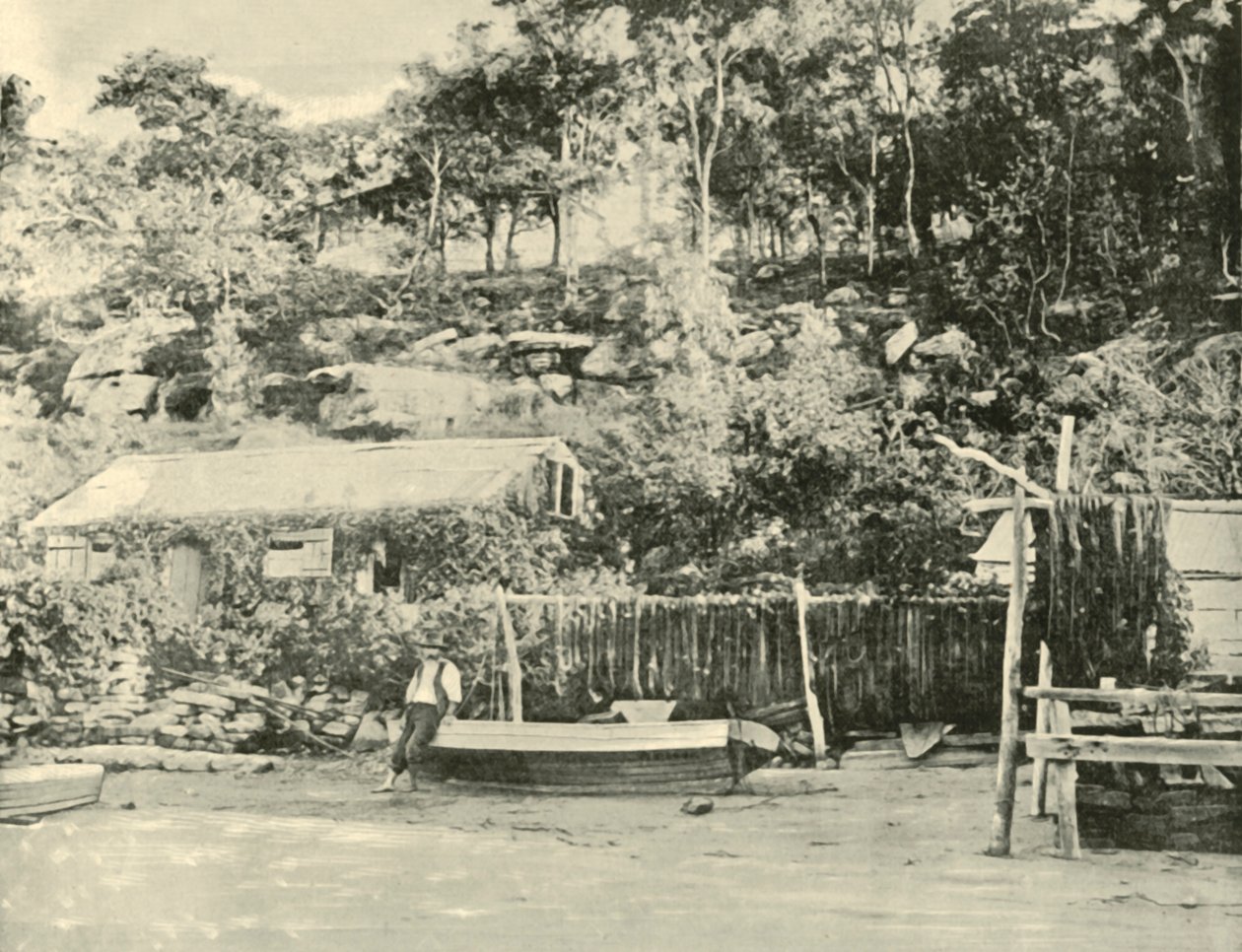 Fishermans Hut, Como, 1901. alkotó: Unbekannt