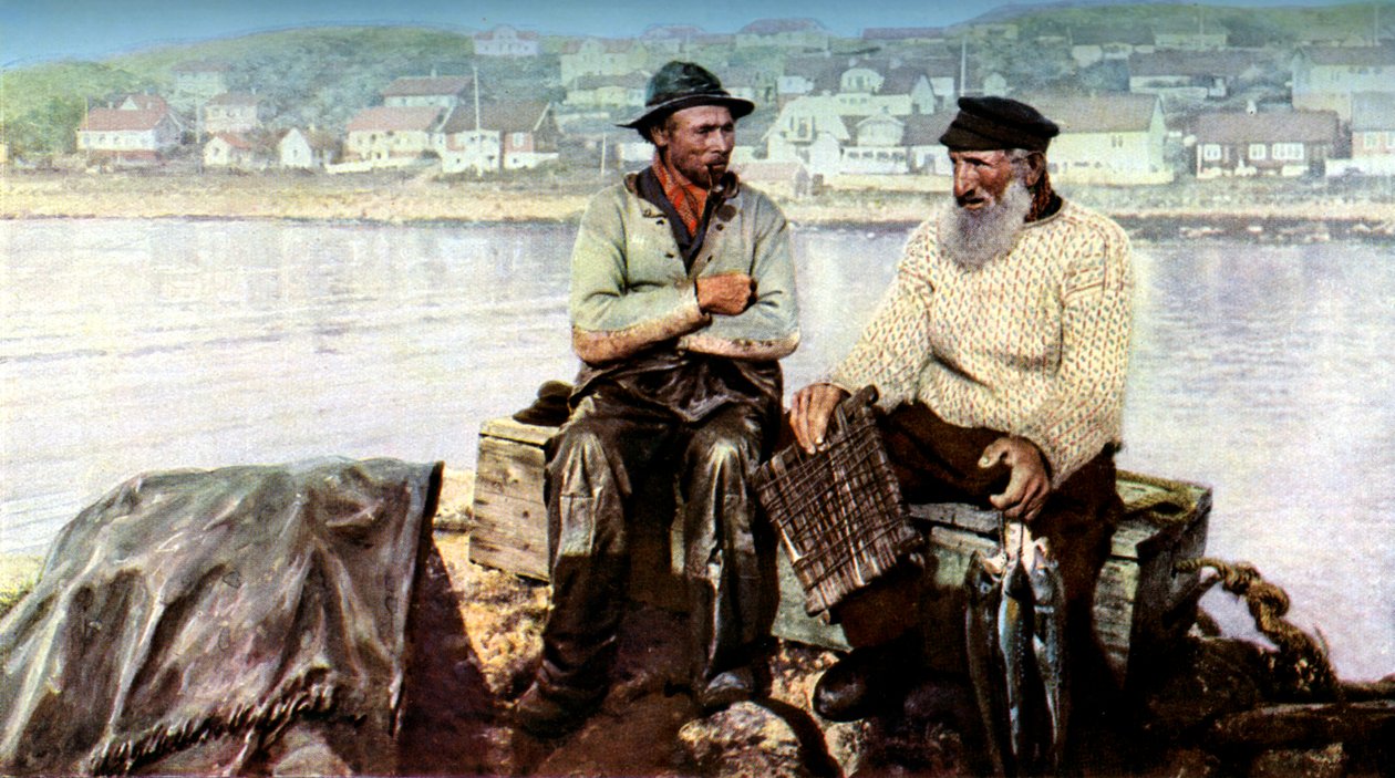 Halászok, Molle halászváros a Kullen-fejvidéken a Kattegatban, Svédország, 1923 alkotó: Unbekannt