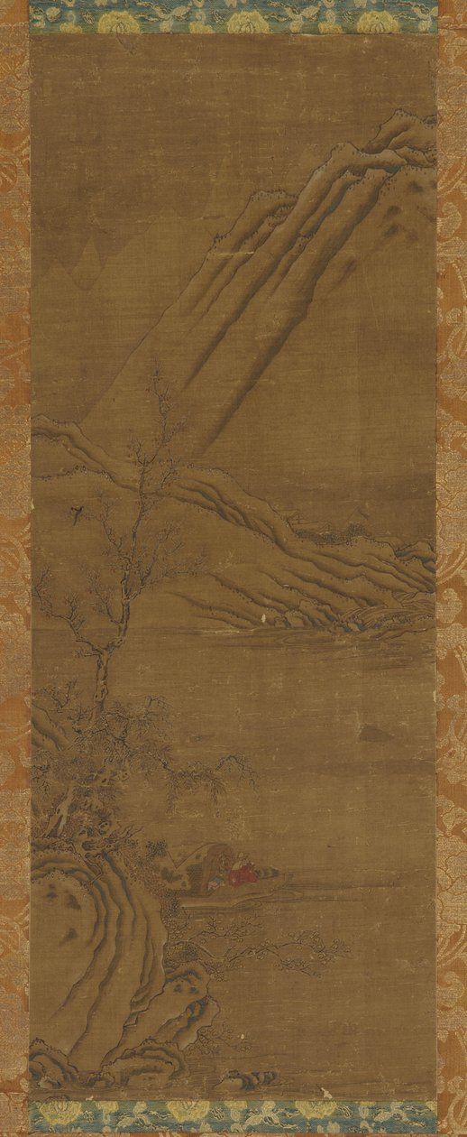 Horgászat egyedül a Winter folyón, Qing-dinasztia, 18. század. alkotó: Unbekannt
