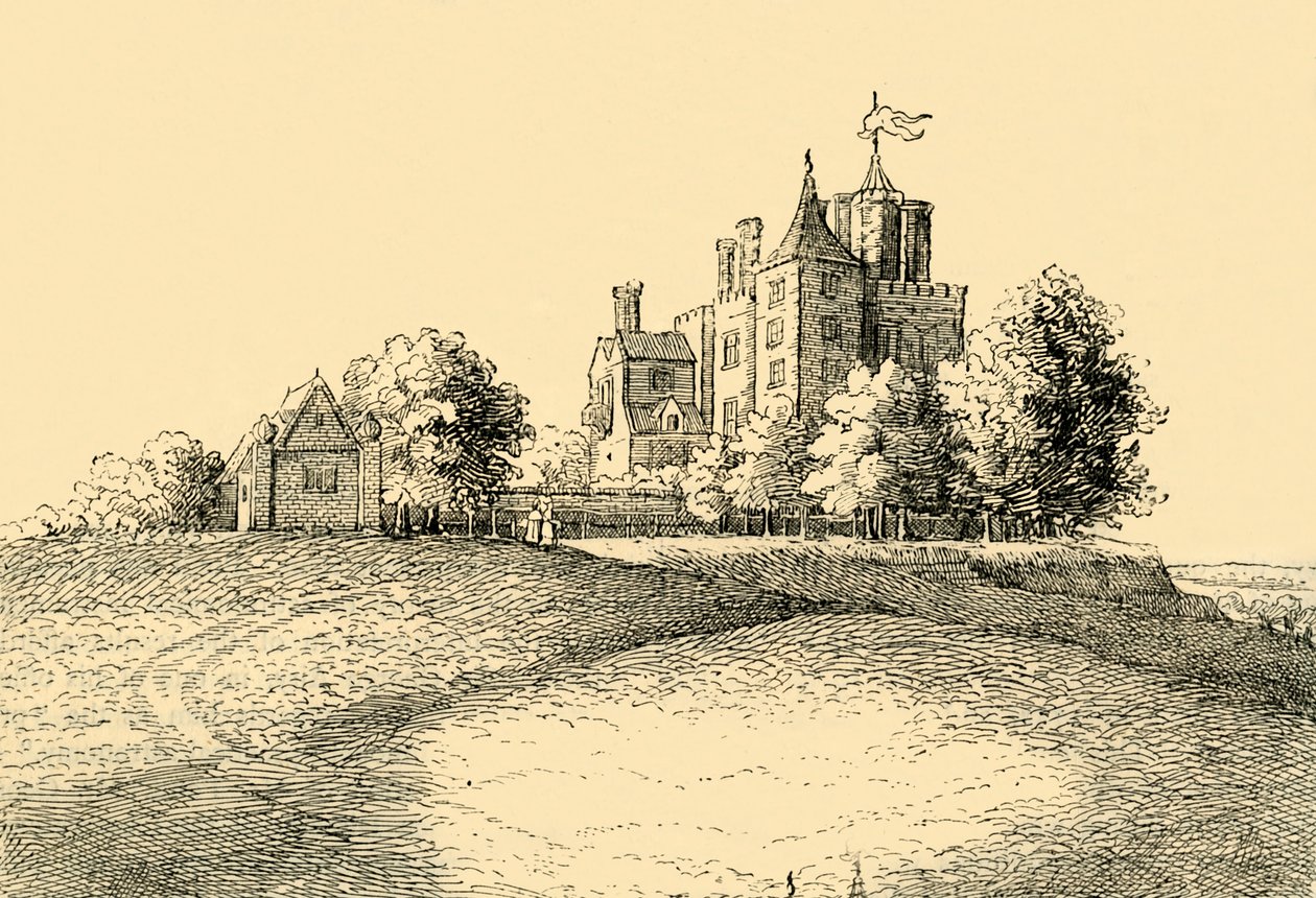 Flamsteed ház Hollars Long View-ból, 1878. alkotó: Unbekannt