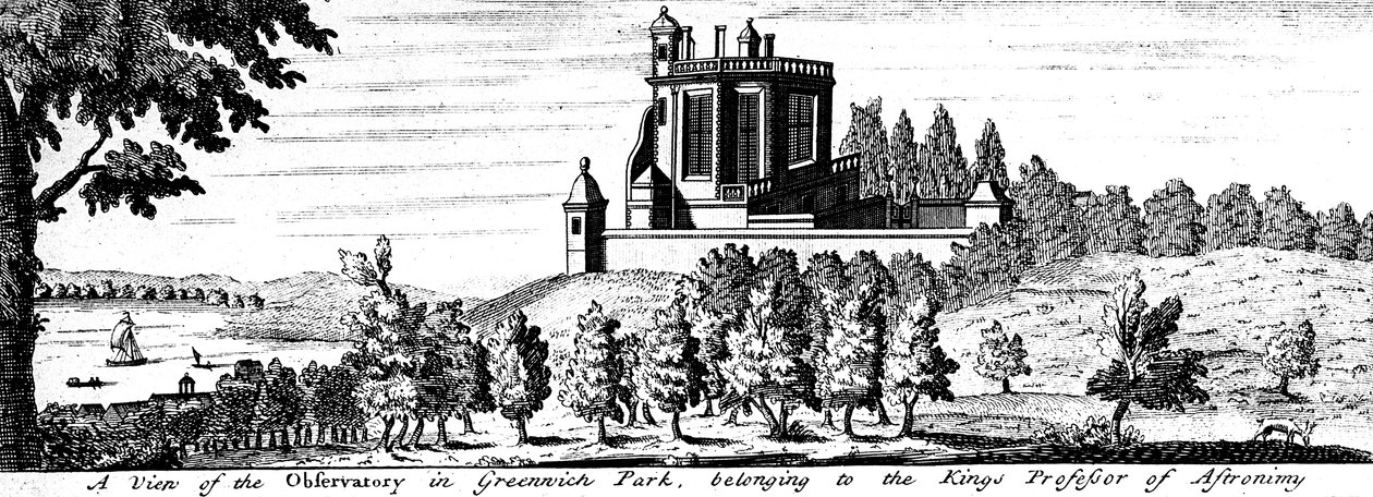 Flamsteed ház a Greenwich Parkban, Londonban, 17. század végén alkotó: Unbekannt