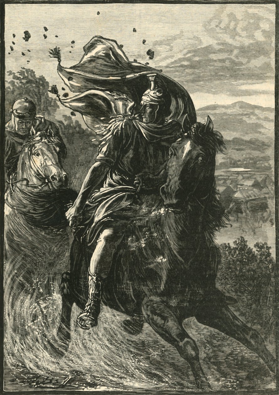 Pompeius repülése a pharsaliai csatamezőről, 1890. alkotó: Unbekannt