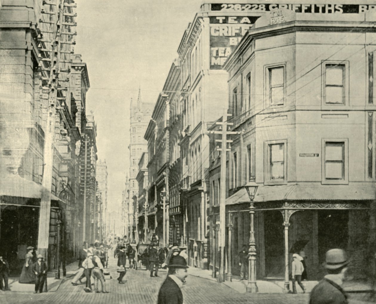 Flinders Lane, Melbourne, 1901. alkotó: Unbekannt
