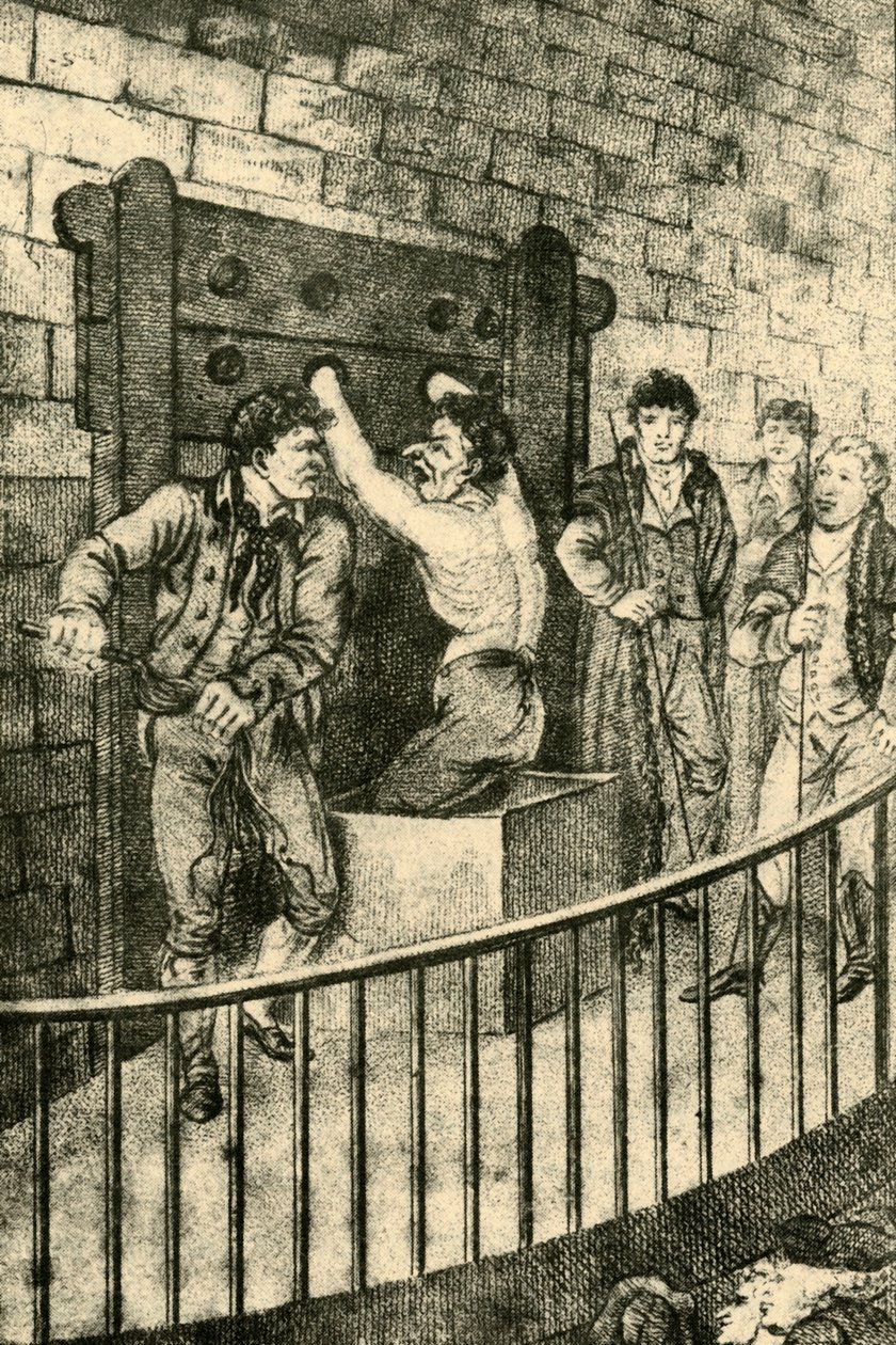 Korbácsolás az Old Bailey-nél, 1809, 1925. alkotó: Unbekannt