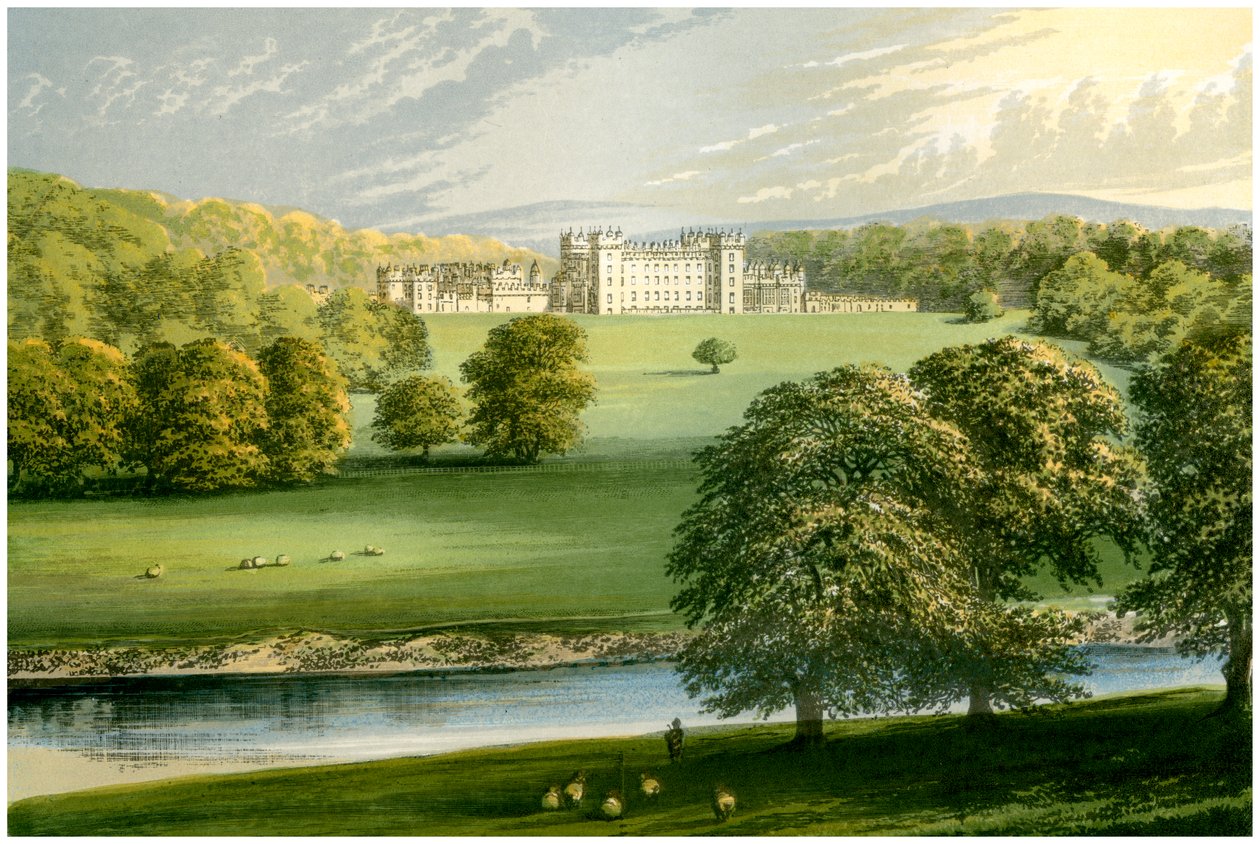 Floors Castle, Roxburghshire, Skócia, Roxburghe hercege, 1880 alkotó: Unbekannt
