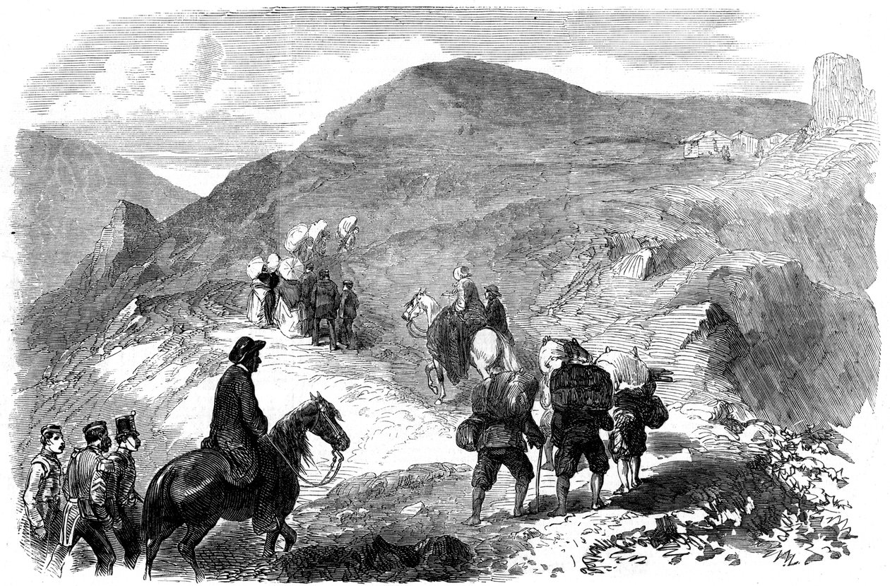 Florence Nightingale meglátogatja a balaclavai kunyhókórházakat, 1855 alkotó: Unbekannt