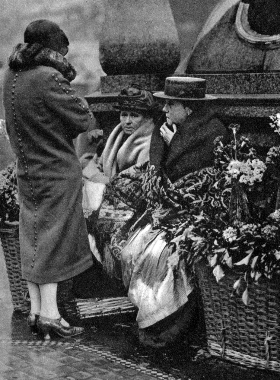Virágárusok, Piccadilly Circus, London, 1926-1927 alkotó: Unbekannt