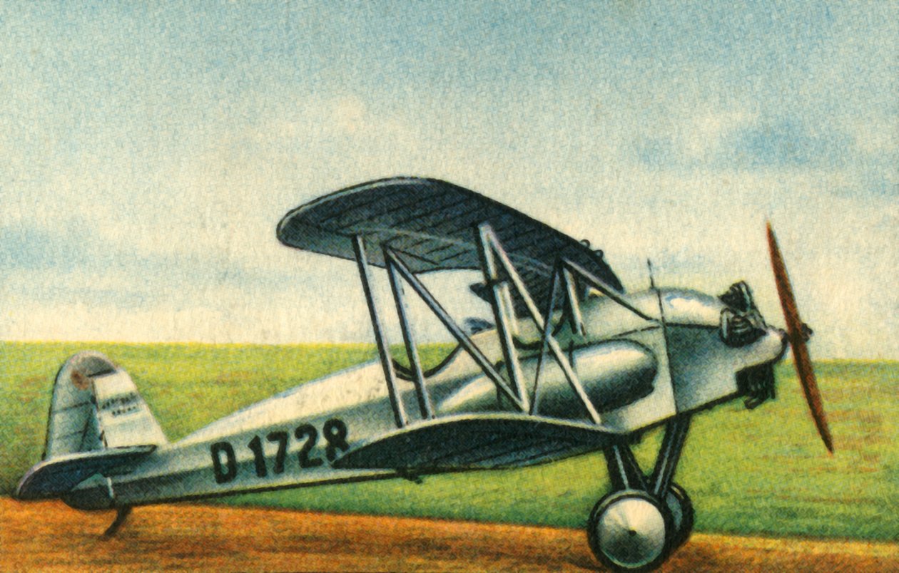 Focke-Wulf S 24 A Kiebitz kétfedelű repülőgép, 1920-as évek, 1932. alkotó: Unbekannt