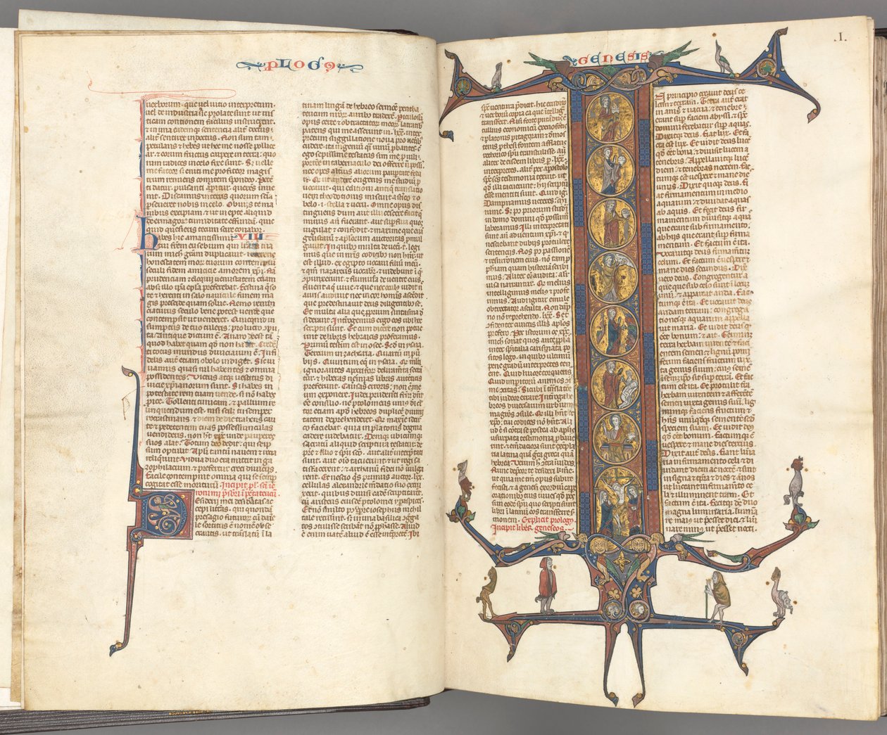 Fol. iii v, Foliated Initial, c. 1275-1300. alkotó: Unbekannt