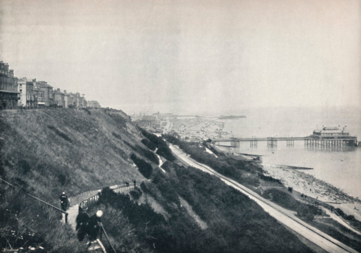 Folkestone – Nézet a Seprővel és a mólóval, 1895 alkotó: Unbekannt