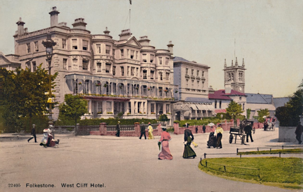 Folkestone. West Cliff Hotel, 19. század vége – 20. század eleje alkotó: Unbekannt