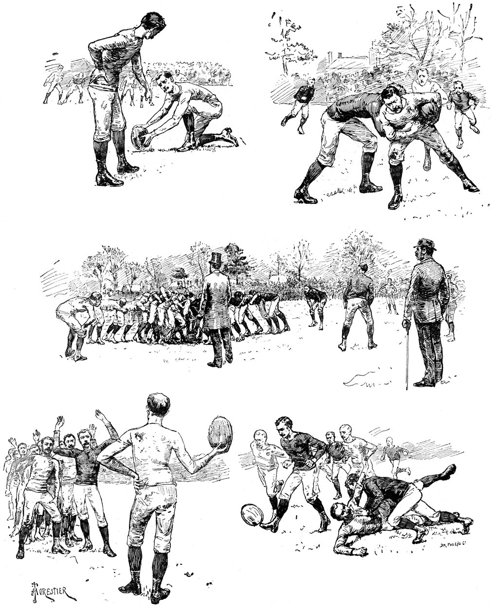Futballvázlatok, 1887 alkotó: Unbekannt